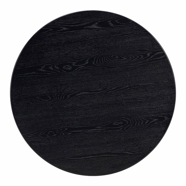 Chelsea Black Oak Round Dining Table TOV-D54263 TOV Furniture