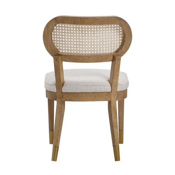 TOV Furniture Cosette Performance Linen Dining Chair - Mid-Century Modern Design with Ergonomic Comfort & Style Cream TOV-D54265