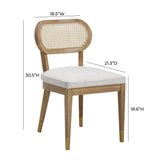 Cosette Natural Performance Linen Dining Chair TOV-D54265 TOV Furniture