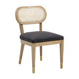 Cosette Black Performance Linen Dining Chair TOV-D54266 TOV Furniture