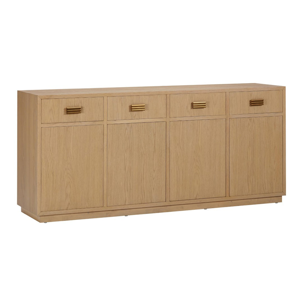 TOV Furniture Aria 75" Buffet - Contemporary European Design with Soft-Close Drawers for Effortless Elegance Natural TOV-D54268