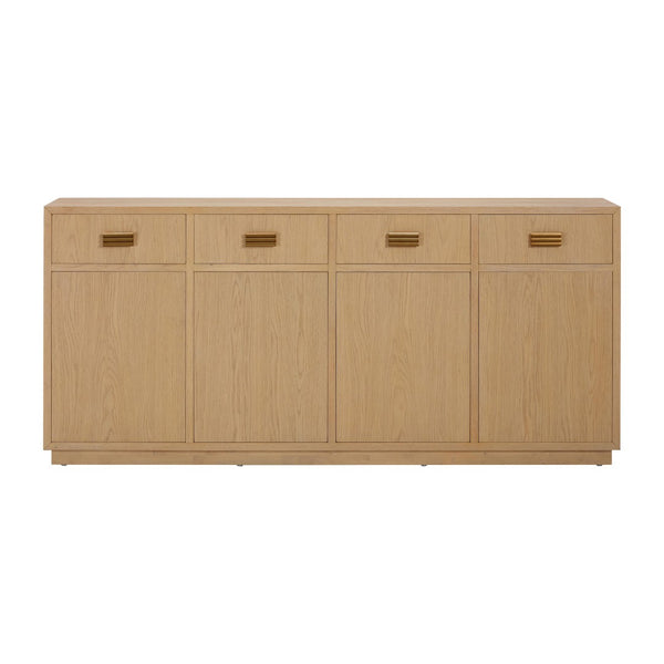 TOV Furniture Aria 75" Buffet - Contemporary European Design with Soft-Close Drawers for Effortless Elegance Natural TOV-D54268