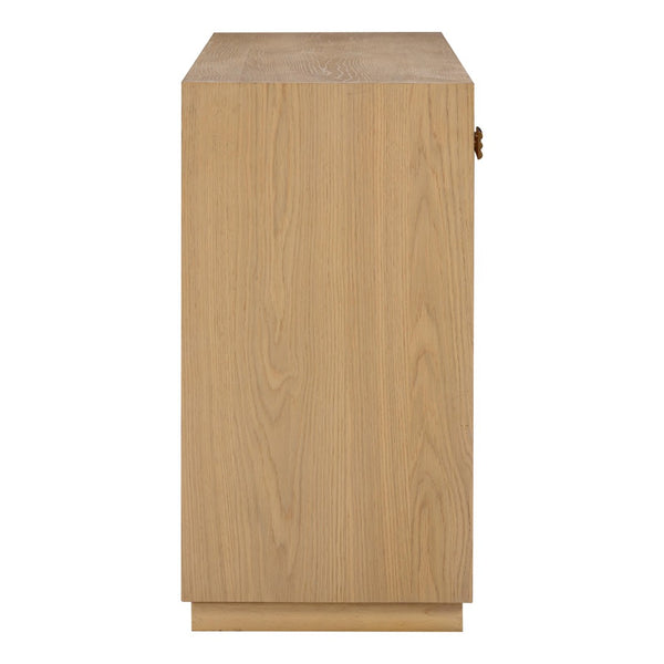 TOV Furniture Aria 75" Buffet - Contemporary European Design with Soft-Close Drawers for Effortless Elegance Natural TOV-D54268