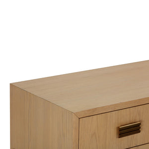 TOV Furniture Aria 75" Buffet - Contemporary European Design with Soft-Close Drawers for Effortless Elegance Natural TOV-D54268