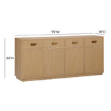 Aria Natural Oak Buffet TOV-D54268 TOV Furniture