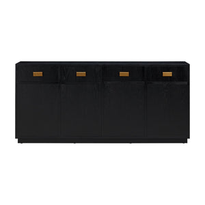 TOV Furniture Aria 75" Buffet - Contemporary European Design with Soft-Close Drawers for Effortless Elegance Black TOV-D54269