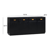 Aria Black Oak Buffet TOV-D54269 TOV Furniture