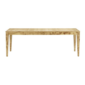 TOV Furniture Brandyss 90" Natural Burl Rectangular Dining Table - Elegant French Country Design for 8 Guests TOV-D54287