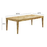 Brandyss Natural Burl Rectangular Dining Table TOV-D54287 TOV Furniture