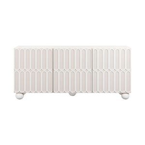 TOV Furniture Tori 74" Motif Taupe Buffet – Stylish Storage Solution with Soft-Close Doors & Adjustable Shelves TOV-D54322