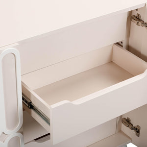 TOV Furniture Tori 74" Motif Taupe Buffet – Stylish Storage Solution with Soft-Close Doors & Adjustable Shelves TOV-D54322