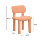 Elise Mellow Peach Performance Velvet Dining Chair TOV-D54331 TOV Furniture