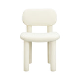 Elise Ivory White Performance Velvet Dining Chair TOV-D54332 TOV Furniture