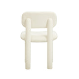 Elise Ivory White Performance Velvet Dining Chair TOV-D54332 TOV Furniture