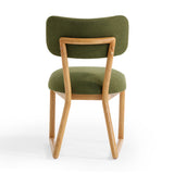 Bobbie Green Performance Upcycled Fabric Dining Chair TOV-D54338 TOV Furniture