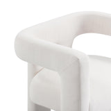 Sloane Bone White Recycled Fabric Chair TOV-D54350 TOV Furniture