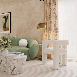 TOV Furniture Boba Vegan Shearling Ball Pillow - Luxurious Plush Comfort for Cozy Living Room Decor & Style Small TOV-C68975