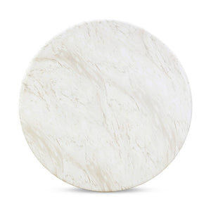 TOV Furniture Esme 48" Round Faux Marble Dining Table - Chic Indoor/Outdoor Centerpiece with Durable Design TOV-D54416