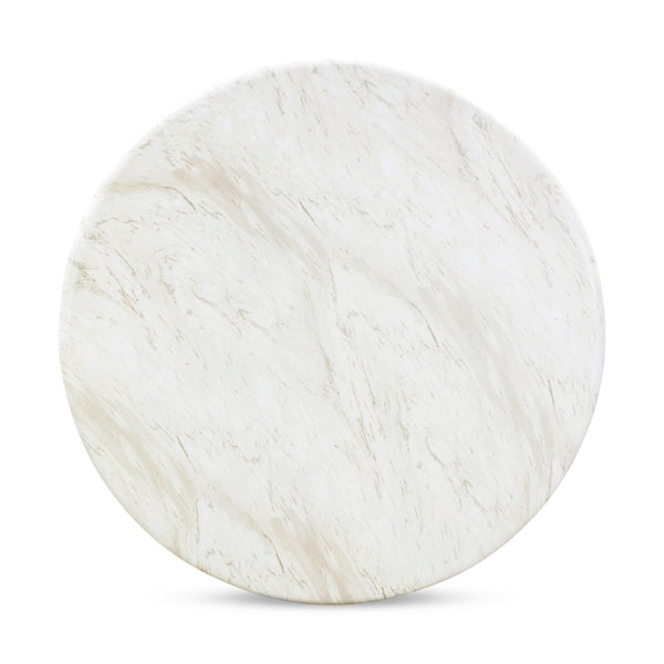 TOV Furniture Esme 48" Round Faux Marble Dining Table - Chic Indoor/Outdoor Centerpiece with Durable Design TOV-D54416