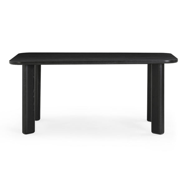 TOV Furniture Jodie 68" Black Oak Dining Table - Modern Rectangular Design for Compact Spaces, Seats 6 Comfortably TOV-D54422