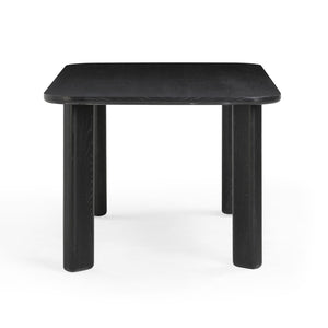 TOV Furniture Jodie 68" Black Oak Dining Table - Modern Rectangular Design for Compact Spaces, Seats 6 Comfortably TOV-D54422
