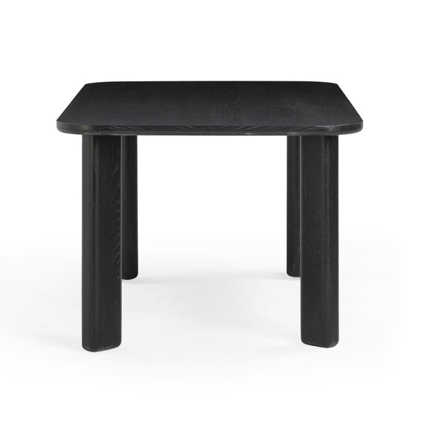 TOV Furniture Jodie 68" Black Oak Dining Table - Modern Rectangular Design for Compact Spaces, Seats 6 Comfortably TOV-D54422