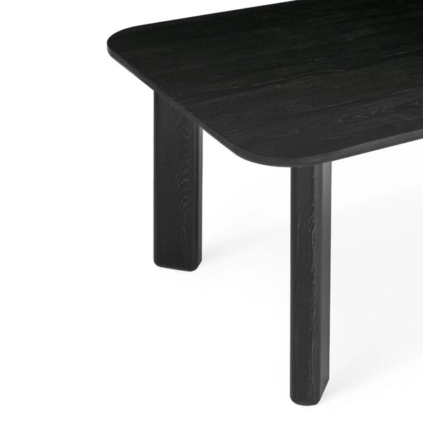 TOV Furniture Jodie 68" Black Oak Dining Table - Modern Rectangular Design for Compact Spaces, Seats 6 Comfortably TOV-D54422