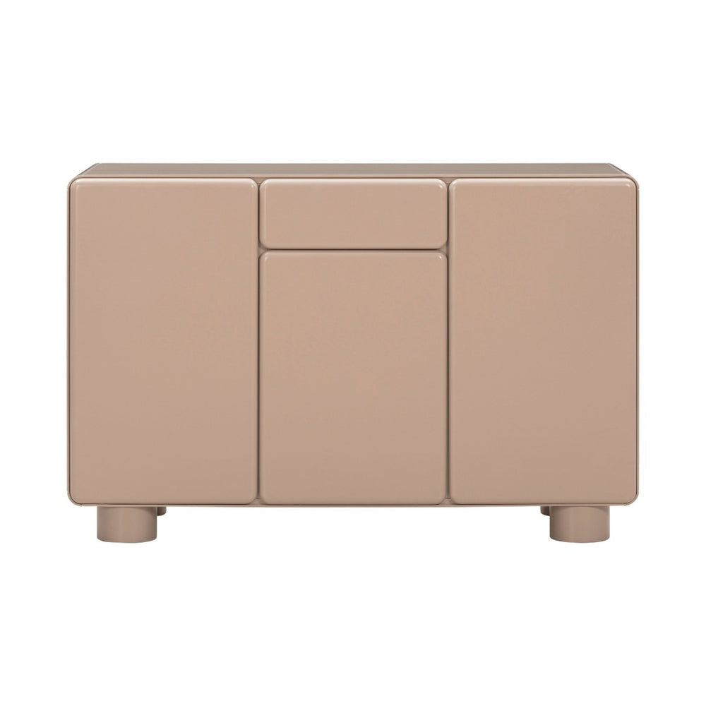 TOV Furniture Tammy 48" Taupe Buffet - Mid-Century Modern Minimalist Storage with Soft-Close Doors & Drawers TOV-D54485