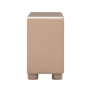 TOV Furniture Tammy 48" Taupe Buffet - Mid-Century Modern Minimalist Storage with Soft-Close Doors & Drawers TOV-D54485