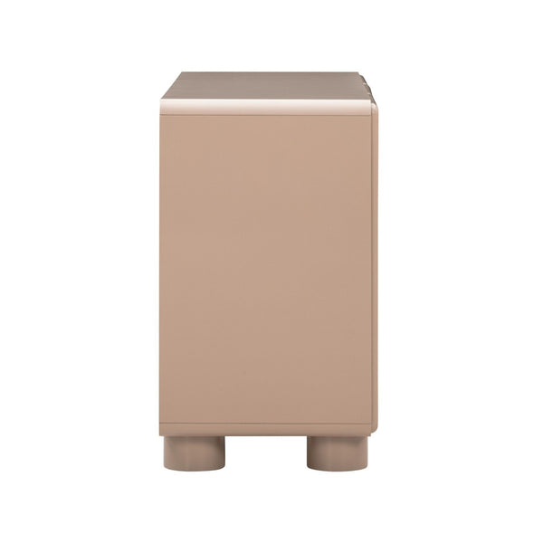 TOV Furniture Tammy 48" Taupe Buffet - Mid-Century Modern Minimalist Storage with Soft-Close Doors & Drawers TOV-D54485