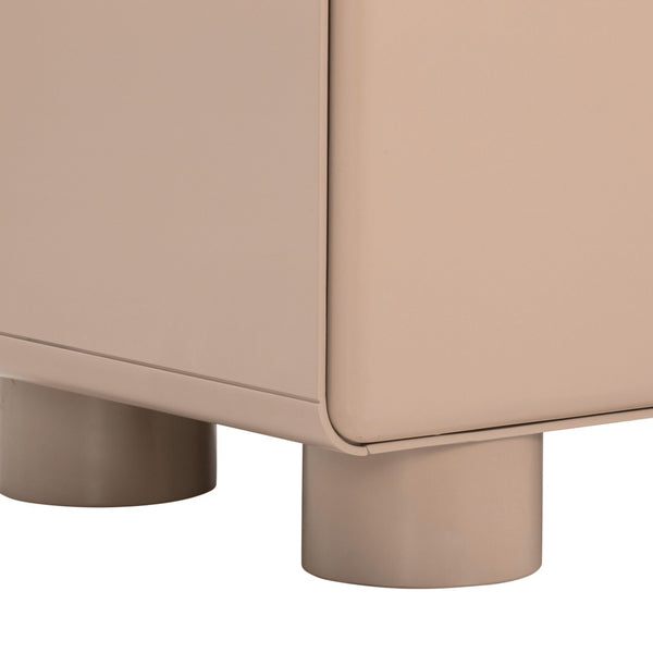 TOV Furniture Tammy 48" Taupe Buffet - Mid-Century Modern Minimalist Storage with Soft-Close Doors & Drawers TOV-D54485