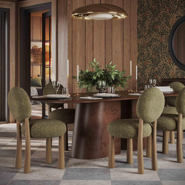 TOV Furniture Sulley Performance Dining Chair - Stylish Comfort with Durable Basketweave Design for Any Space Olive Green TOV-D54492