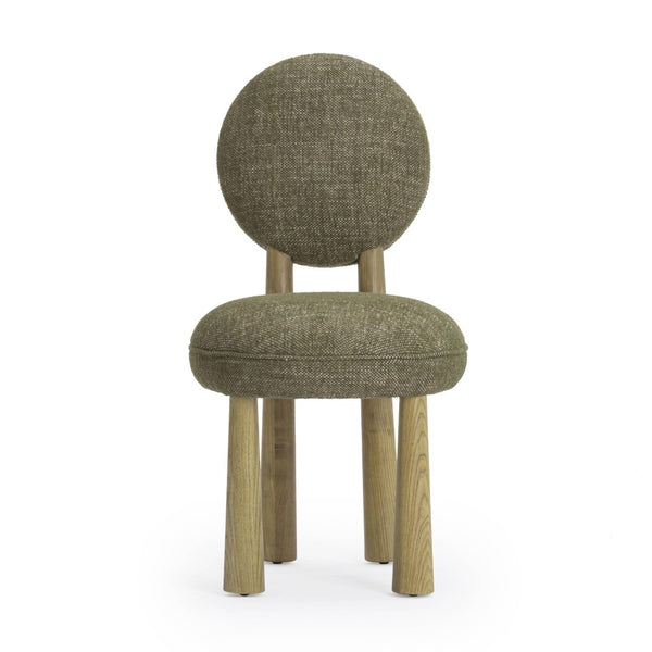 TOV Furniture Sulley Performance Dining Chair - Stylish Comfort with Durable Basketweave Design for Any Space Olive Green TOV-D54492