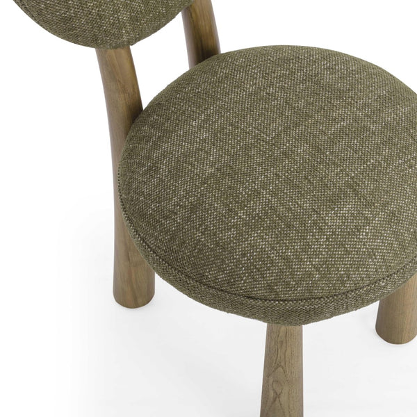 TOV Furniture Sulley Performance Dining Chair - Stylish Comfort with Durable Basketweave Design for Any Space Olive Green TOV-D54492