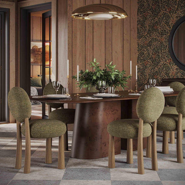 Tov Furniture Sulley Dining Chair - Playful Basketweave Design With Sturdy Cushioned Backrest For Comfort Olive Green Fabric,Plywood,Wood Tov-d54492