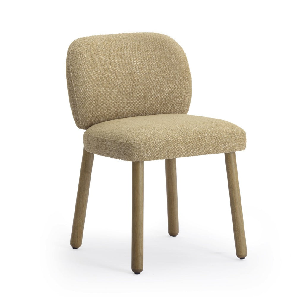 TOV Furniture Foxy Textured Performance Fabric Dining Chair – Modern Comfort with Durable Design for Every Home Honey TOV-D54494