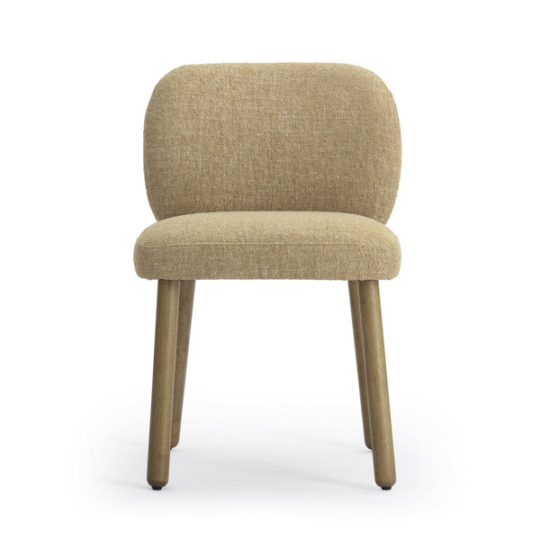 TOV Furniture Foxy Textured Performance Fabric Dining Chair – Modern Comfort with Durable Design for Every Home Honey TOV-D54494