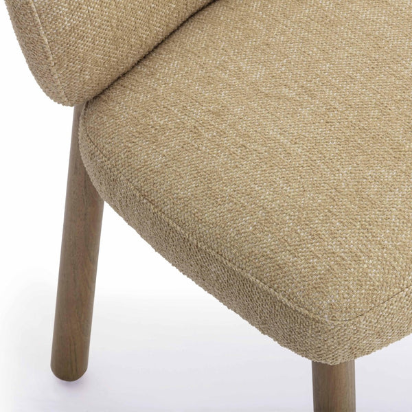 TOV Furniture Foxy Textured Performance Fabric Dining Chair – Modern Comfort with Durable Design for Every Home Honey TOV-D54494