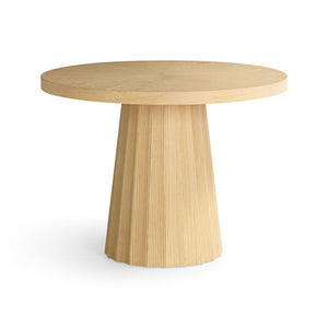 TOV Furniture Meri Natural Round Dining Table - Coastal-Inspired Design with Sculptural Base for Modern Homes 41" TOV-D54502