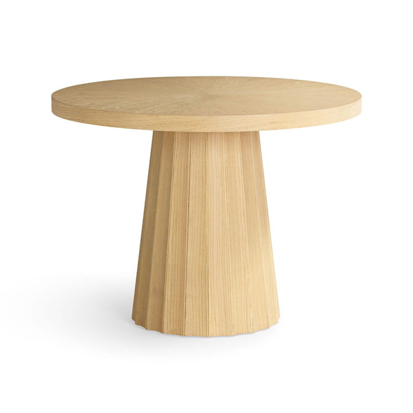 TOV Furniture Meri Natural Round Dining Table - Coastal-Inspired Design with Sculptural Base for Modern Homes 41" TOV-D54502