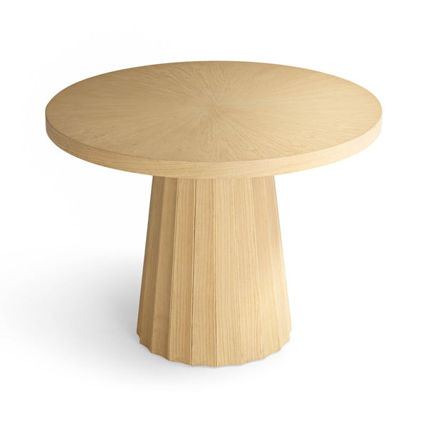 TOV Furniture Meri Natural Round Dining Table - Coastal-Inspired Design with Sculptural Base for Modern Homes 41" TOV-D54502