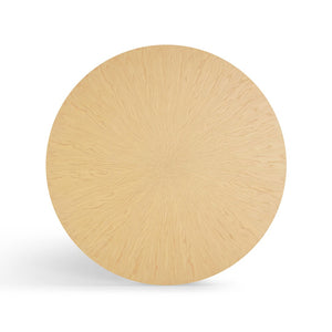 TOV Furniture Meri Natural Round Dining Table - Coastal-Inspired Design with Sculptural Base for Modern Homes 41" TOV-D54502