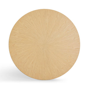TOV Furniture Meri Natural Round Dining Table - Coastal-Inspired Design with Sculptural Base for Modern Homes 56" TOV-D54503
