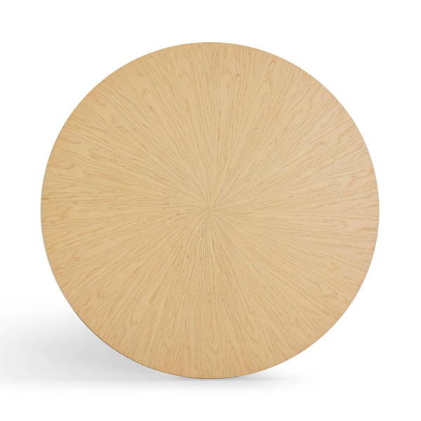 TOV Furniture Meri Natural Round Dining Table - Coastal-Inspired Design with Sculptural Base for Modern Homes 56" TOV-D54503