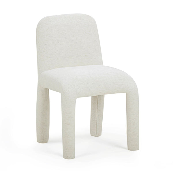 TOV Furniture Georgia Performance Chenille Dining Chair – Modern Elegance with Plush Comfort for Every Gathering Cream TOV-D54573