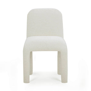 TOV Furniture Georgia Performance Chenille Dining Chair – Modern Elegance with Plush Comfort for Every Gathering Cream TOV-D54573