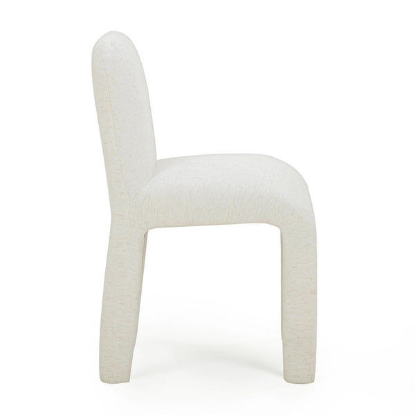 TOV Furniture Georgia Performance Chenille Dining Chair – Modern Elegance with Plush Comfort for Every Gathering Cream TOV-D54573