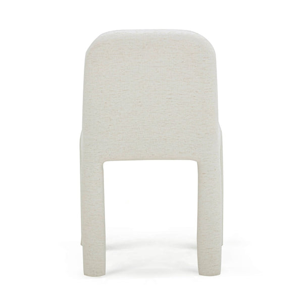 TOV Furniture Georgia Performance Chenille Dining Chair – Modern Elegance with Plush Comfort for Every Gathering Cream TOV-D54573