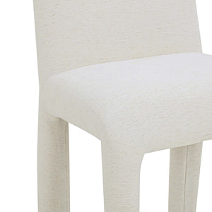 TOV Furniture Georgia Performance Chenille Dining Chair – Modern Elegance with Plush Comfort for Every Gathering Cream TOV-D54573