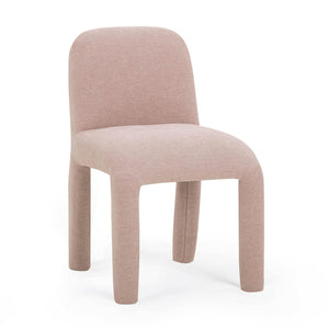 TOV Furniture Georgia Performance Chenille Dining Chair – Modern Elegance with Plush Comfort for Every Gathering Light Pink TOV-D54574